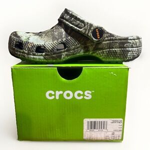 Crocs Classic Realtree Clog K Camo 207093-260 Size J2 (Youth 2)